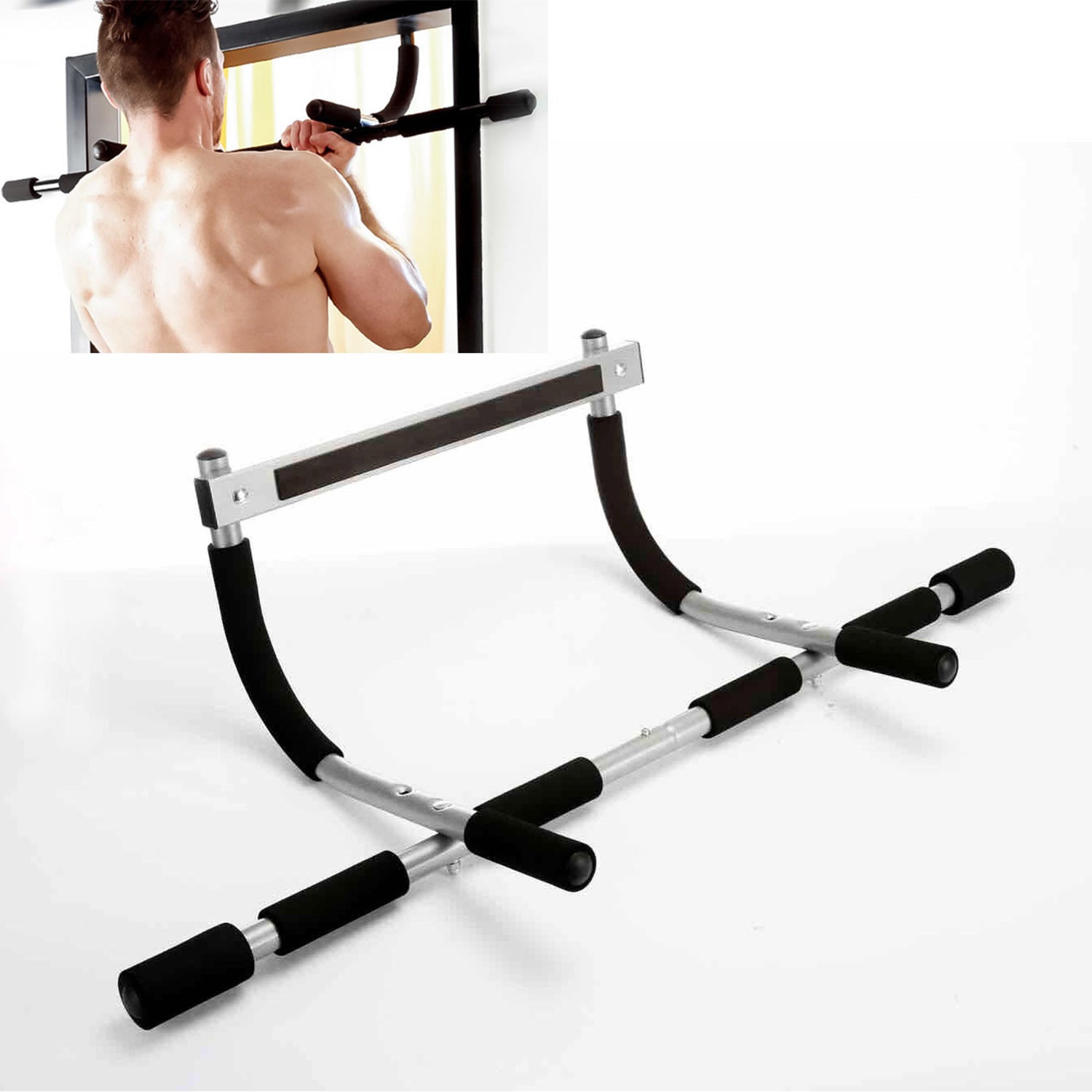 Portable Door Pull-Up Bar – Full Upper Body Workout at Home