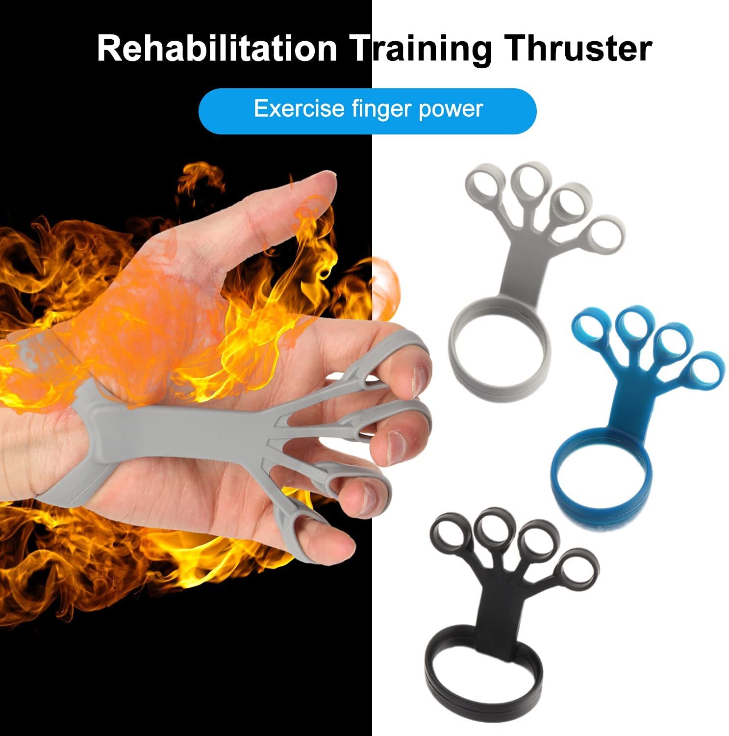 Silicone Finger Exerciser – Hand Grip & Rehab Trainer